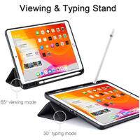 IPad 10.2 2019 7th Pencil Holder Slim Smart TPU Soft Edge Case Black thumbnail
