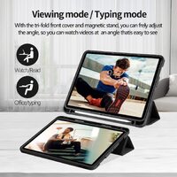 iPad Pro 11 Inch 2020 Soft Tpu Smart Premium Case Auto Sleep Wake Stand Cover Pencil holder Black thumbnail
