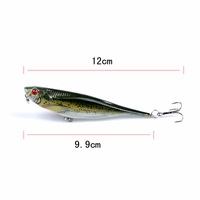 9x Popper Poppers 9.9cm Fishing Lure Lures Surface Tackle Fresh Saltwater thumbnail