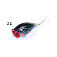 4X 6.5cm Popper Poppers Fishing Lure Lures Surface Tackle Fresh Saltwater thumbnail