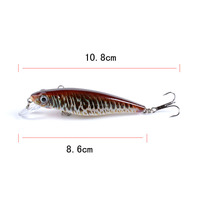 6x Popper Poppers 8.6cm Fishing Lure Lures Surface Tackle Fresh Saltwater thumbnail