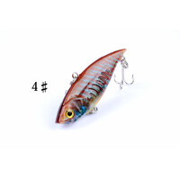 6x 6.5cm Vib Bait Fishing Lure Lures Hook Tackle Saltwater thumbnail