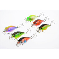 6x 4.5cm Popper Crank Bait Fishing Lure Lures Surface Tackle Saltwater thumbnail