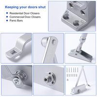 Auto Commercial Door Closers Hydraulic Door Closer for Home  Commercial Door 25-45kg thumbnail
