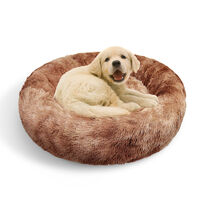 Pawfriends Dog Cat Pet Calming Bed Warm Soft Plush Round Nest Comfy Sleeping Kennel Cave 70 thumbnail