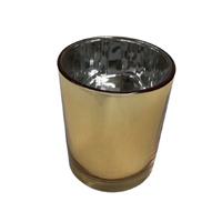 40 Pack Gold Votive Tealight Candle Holders Valentines Day Mercury  Wedding Decor Glass Candlestick Party Decorations Bridal Baby Shower Event thumbnail