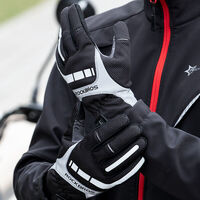 MTB Heated Gloves Medium for Mountain Road Bike Breathable Winter Autumn Cycling Camping Running Outdoor Sport Rockbros thumbnail