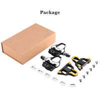 Self Lock Clip In Bike Pedals Shimano SPD-SL Cleat MTB Road 700C Hybrid BMX - Rockbros Nylon Black thumbnail