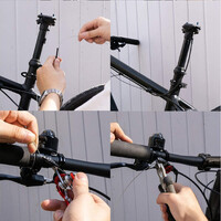 ZOOM SPD-801 Dropper Seatpost Adjustable Height via Thumb Remote Lever - External Cable 30.9 Diameter 100mm Travel thumbnail