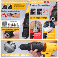 7in1 Multi-function Rechargeable Li-ion Electric Machine Set Electric Hammer Drill Chainsaw Conversion Tool Set Power Tool Kit thumbnail