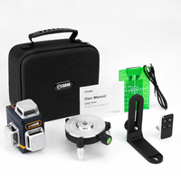 CIGMAN Laser Level Self Leveling 3x360° 3D Green Cross Line for Construction and Picture Hanging, Rechargeable battery, Remote Controller, Magnetic Ro thumbnail