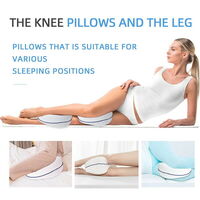Leg Knee Support Pillow, Orthopedic Memory Foam Wedge Contour Pillow for Thighs, Leg Pillow for Back Hip Legs Knee Support Wedge and Pressure Relief,  thumbnail