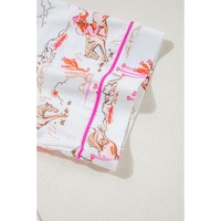 White Cowgirl Country Print Pajamas Set - S thumbnail