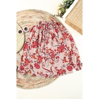 Azura Exchange Printed Split V Neck Blouse - M thumbnail