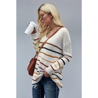 Multicolor Striped Knit Sweater - XL thumbnail