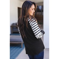 Azura Exchange Animal Print Colorblock Long Sleeve Top - S thumbnail