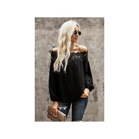 Azura Exchange Lace Off The Shoulder Top - S thumbnail
