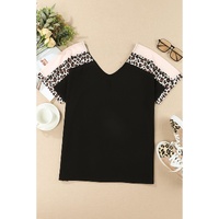 Azura Exchange Leopard Sleeve Top - L thumbnail