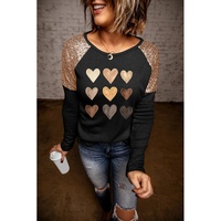 Azura Exchange Sequin Patchwork Long Sleeve Top - XL thumbnail