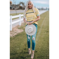 Azura Exchange Luxury Striped Crew Neck T-Shirt - XL thumbnail