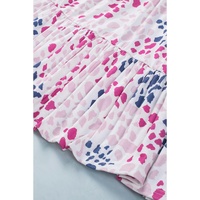 Spotted Print Ruffled V Neck Tank Top - M thumbnail