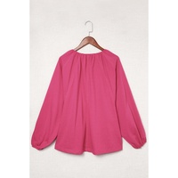 Azura Exchange Split V Neck Dolman Top - M thumbnail
