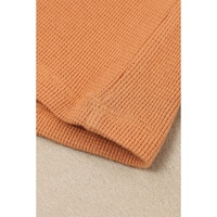 Azura Exchange Waffle Knit Henley Top - L thumbnail