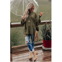 Azura Exchange Oversized Patchwork Drop Shoulder Top - M thumbnail