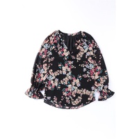 Azura Exchange Wildflower Print Chiffon Blouse - L thumbnail