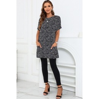 Azura Exchange Leopard Print Tunic Top - M thumbnail