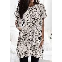 Azura Exchange Tunic Top with Print and Side Pockets - S thumbnail
