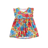 Azura Exchange V Neck Ruffled Floral Babydoll Top - L thumbnail