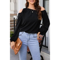 Azura Exchange Asymmetric Off Shoulder Blouse - XL thumbnail