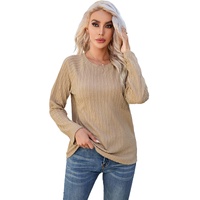 Azura Exchange Ribbed Knit Long Sleeve Top - S thumbnail