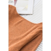 Azura Exchange U Neck Textured Long Sleeve Top - S thumbnail