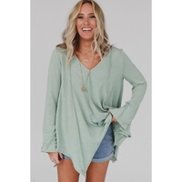 Azura Exchange Expose Seam Bell Sleeve Top - S thumbnail