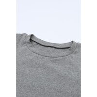 Azura Exchange Buttoned Puff Long Sleeve Sheath Top - L thumbnail