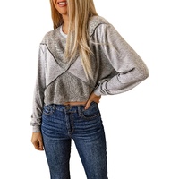 Azura Exchange Knitted Patchwork Cropped Top - M thumbnail