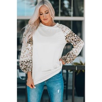 Azura Exchange Leopard Print Bubble Sleeve Top - S thumbnail