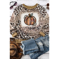 Azura Exchange Leopard Tie Dyed Graphic Long Sleeve Top - L thumbnail