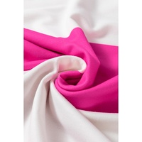 Rose Red Colorblock Striped Drop Shoulder Long Sleeve Top - M thumbnail