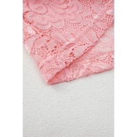 Blossom Floral Lace Sheer Long Sleeve Top - L thumbnail