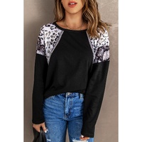 Azura Exchange Leopard Snakeskin Print Long Sleeve Top - L thumbnail