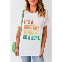 Azura Exchange Good Day Boat Letters T-Shirt - M thumbnail
