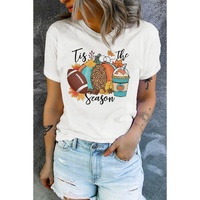 Azura Exchange Pumpkin Graphic Print Crew Neck T-Shirt - S thumbnail