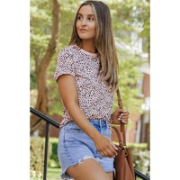 Azura Exchange Cheetah Print Short Sleeve T Shirt - M thumbnail