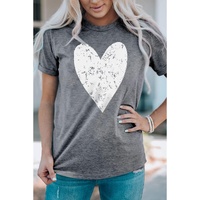 Azura Exchange Heart Graphic Print T-Shirt - 2XL thumbnail
