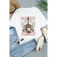 Azura Exchange Music City Guitar Graphic Print Tee - M thumbnail