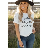 Azura Exchange Jesus Loves Sinners Funny T-Shirt - XL thumbnail