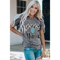 Azura Exchange Leopard Turquoise Bead Mama Graphic T-shirt - 2XL thumbnail